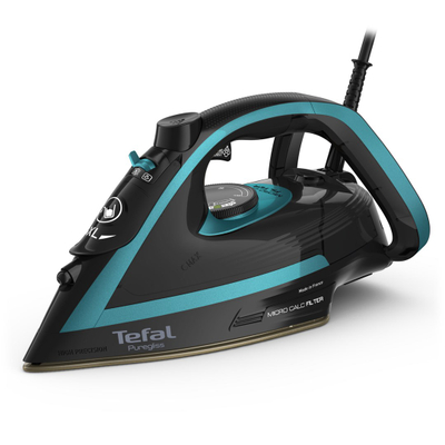Hekur me avull Tefal Puregliss FV8066E0, 3000W, kabëll 2m, blu