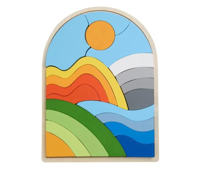Puzzle druri MomKi Rainbow, 21 pjesë, shumëngjyrëshe