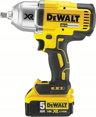 Set veglash me bateri Dewalt DCK865P4T, 18V XR, 4 bateri, i verdhë