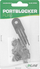 Bllokues porte LAN InLine 55722I, set 10 copë, RJ45, i zi