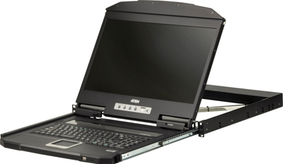 LCD KVM конзола ATEN CL3700NW, 18.5\" Full HD, HDMI USB, германски распоред на тастатура (DE)