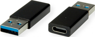 Përshtatës USB Value 12.99.2998, USB C në USB A, USB 3.2, i zi