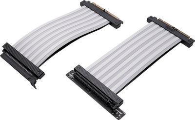 Kabllo riser PCIe Azza ACAZ-20R-L, 20cm, PCIe 3.0 x16, e bardhë