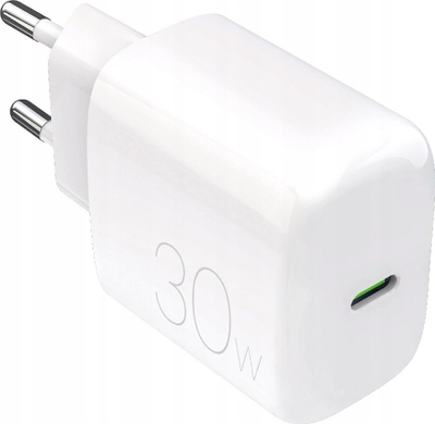Karikues USB Type C Puro PRO LITE, 30W, i bardh