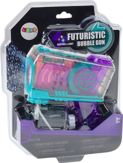 Lodër pistoletë flluskash Bubble Gun, plastike, për fëmijë, lejla