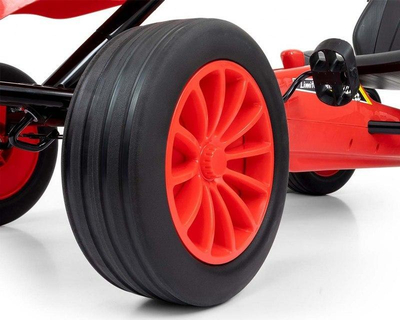 Kart me pedale Milly Mally Rocket, për kalamaj, plastikë, i kuq