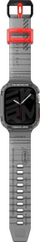Ремен со куќиште Skinarma Saido 2in1 за Apple Watch 45 44 mm, унибоди, проѕирен чадест