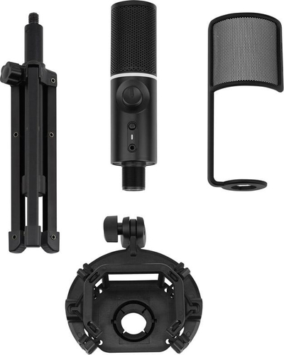Mikrofon Streamplify MIC RGB, kondensator kardioid, USB, i zi