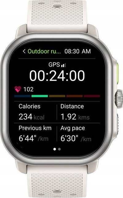 Smartwatch Zeblaze Beyond 3 Pro, ekran AMOLED, GPS, ngjyrë shampanjë