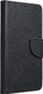 Kapak portofol Fancy për Samsung Galaxy A34, me mbajtëse kartash, mbyllje magnetike, i zi