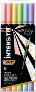 Set markera me dy anë BIC Intensity Dual Pastel, 6 copë, ngjyra pastel