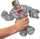 Figurë aksion Heroes of Goo Jit Zu DC Cyborg, 4.5", shtrydhëse elastike, argjend