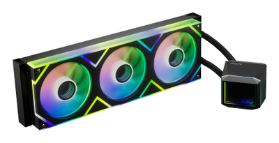 Ftohës uji CPU XPG Levante II 360, radiator 360 mm, RGB, i zi