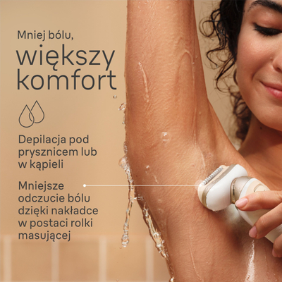 Epilator Braun Silk-épil 9 Flex SES9-071, me kokë 360°, pa kabllo, i bardhë