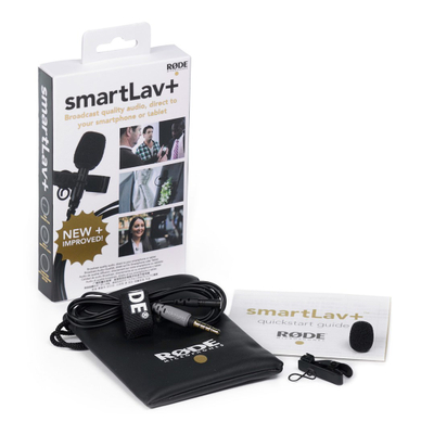 Mikrofon lavalier Rode SmartLav Plus, TRRS për smartphone, kondensator omnidireksional, i zi