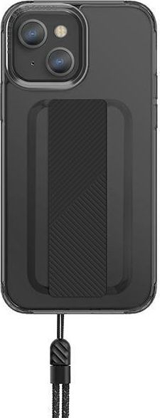 Futrollë PanzerGlass UNIQ Heldro për iPhone 13, me rrip FlexGrip, smoky