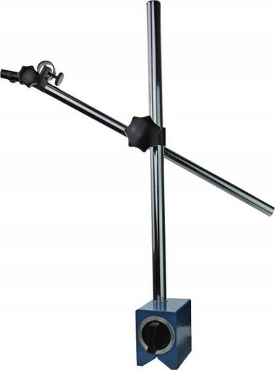 Mbajtës magnetik i rëndë për orë matëse, shank 8 mm, kolonë kromi, i madh