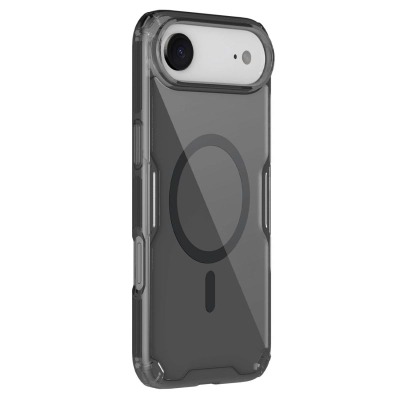 Mbrojtëse telefoni Nillkin Nature TPU Pro Magnetic, MagSafe, për iPhone 17 Air, gjysmë transparente me të zeza