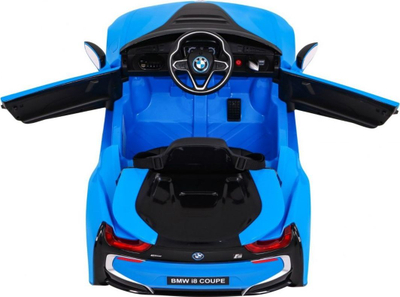 Makina elektrike lodër BMW i8 Coupe, 12V, telekomandë prindërore, blu