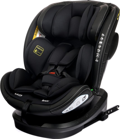 Sedilje makine Summer Baby BARI, i-Size 40–150 cm, rrotulluese 360°, ISOFIX, e zezë