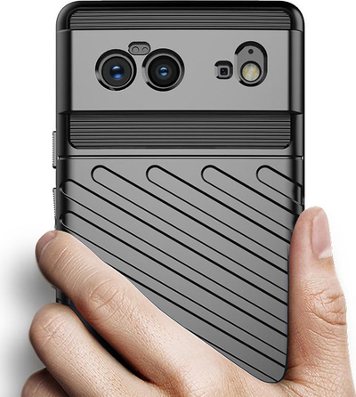 Mbrojtëse telefoni Hurtel Thunder Case Go, për Google Pixel 6, TPU i butë fleksibël, e zezë