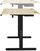 Tavolinë SENSE7 Nojo, 140cm x 70cm, e zezë/ druri e lehtë