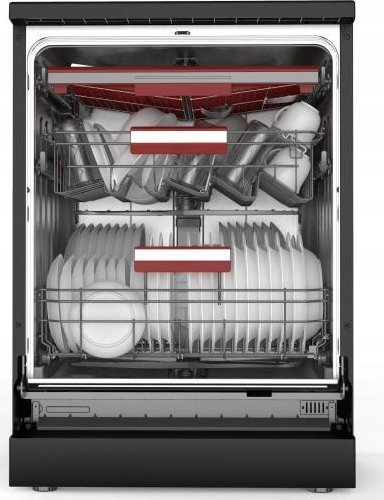 Lavastovilje Toshiba DW-15F3EE, 60 cm, 15 sete, black steel
