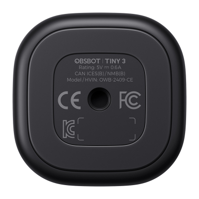 Webcam OBSBOT Tiny 3 Remote Combo, 4K, AI Tracking, i zi