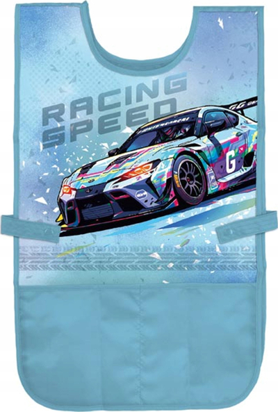 Përparëse për kalamaj Speed Racing, me makinë garash, mbyllje nga ana, blu