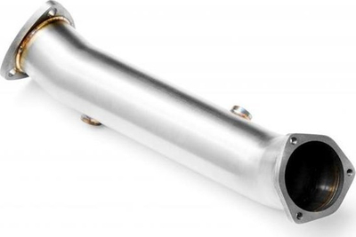 Downpipe inox për AUDI A4 A6 VW Passat, motorr 1.6 1.8T 2.0, diametër 76mm, argjendtë