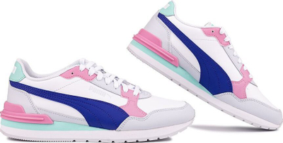 Atlete për goca Puma ST Runner v4 LW 399068 06, SoftFoam+, të bardha shumëngjyrëshe