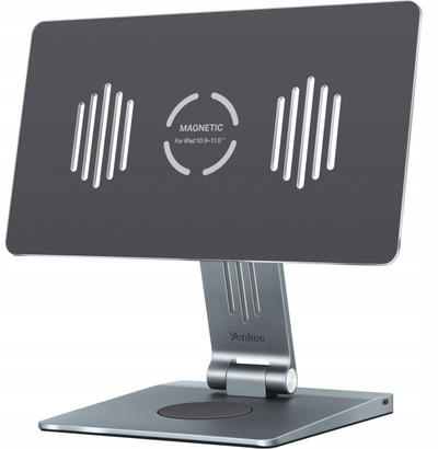 Qëndrim magnetik me hub YENKEE YSN 04 TASK për iPad 11", USB-C PD, HDMI, gri