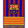 Shall tifozësh i Barçës FC Barcelona 5004BUT24, akrilik, me shumë ngjyra