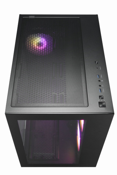 Kasë PC-je FSP CMT380B, e zezë