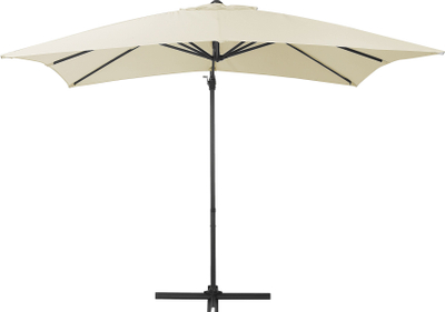 Çadër kopshti MONZA Cantilever Parasol, 2.5 x 2.5 m, me shtyllë anash, bezhë e hapur