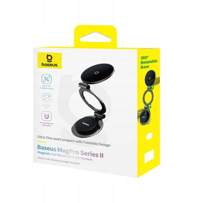 Mbajtës magnetik telefoni Baseus BS-CW06 MagPro II, për makinë, me MagSafe, i zi