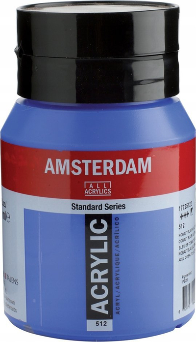 Boje akrilike Amsterdam Standard Series 512, 500 ml, cobalt blue ultramarine