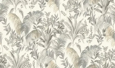 Tapet muri Rasch 820348, vinil, floral, bezhë/jeshil