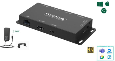 USB C HUB Vivolink VLUSBCHUB2V2, 4K, HDMI LAN, i zi