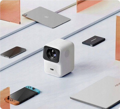 Projektor Xiaomi Wanbo T4, Full HD 1080p, me Android 9.0, i bardhë