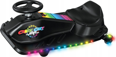 Kart elektrik për kalamaj Razor Crazy Cart Shift Lightshow, 12V, 13 km/h, i zi