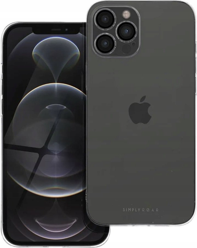 Mbrojtëse telefoni Roar Futera Pure Simple Fit për iPhone 12 Pro Max, transparente