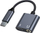 Адаптер USB-C во USB-C и приклучок 3.5mm Beline Splitting, 60W, црн
