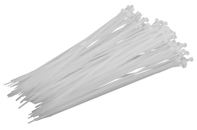 Lidhëse kabllosh Proline, 4.8x200mm, 100 copë, të bardha