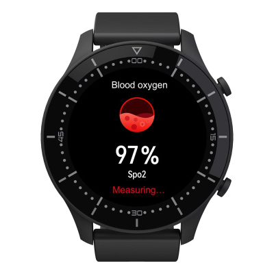 Ora inteligjente Media-Tech Genua MT870, ekran 1.3", Bluetooth Calling, e zezë