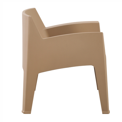 Karrige lounge kopshti SLEEK HM6365.03, polipropilen, 62x68x73cm, cappuccino
