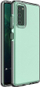 Mbrojtëse telefoni Hurtel Spring Case për Samsung Galaxy A72 4G, xhel TPU, kornizë me ngjyra, e zezë