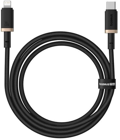 Kabllo karikimi Baseus Dura Type C, 20W, 1m, e zezë me gold
