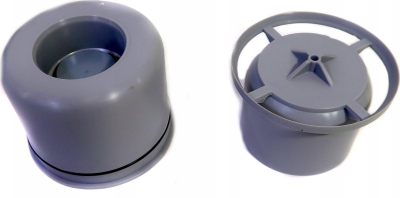 Syfon dyshemeje McAlpine HCFG3, dalje anësore 40/50mm, kapak inox 115x115mm, krom