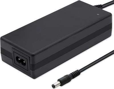 Karikues për biçikletë elektrike Qoltec, 36V 42V 2A, prizë 5.5x2.1, i zi